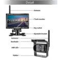 thumbnail image 4 of 7inch Monitor Wireless Rear View Backup Camera Night Vision System For Car Rv Truck Bus, 4 of 5