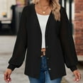 thumbnail image 4 of PENGXIANG Chandail en Tricot Doux à Manches Longues pour Femmes, Cardigans Ouverts, 4 of 4