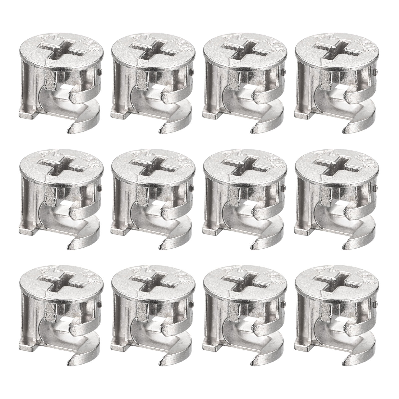 Uxcell Cam Lock Nut for Furniture, 12 Pack 14.5x13.3mm Joint Connector