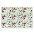 thumbnail image 1 of Floral Cutting Board, Spring Season Flowers Leaves Pastel Watercolors Hand Painted Vintage Romantic, Decorative Tempered Glass Cutting and Serving Board, Large Size, Pink Purple Green, by Ambesonne, 1 of 1