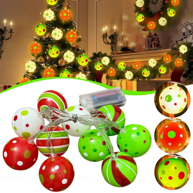 Yhuaoa Battery Operated Christmas Tree Lights 20 Led Battery Christmas Light With Timer & 8 Modes Battery Operated Christmas Decorations Christmas Lights Battery 5 Colors,3m