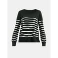 thumbnail image 5 of Time and Tru Women’s Fine Gauge Pullover Sweater, Lightweight, Sizes XS-XXXL, 5 of 5