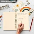 thumbnail image 4 of FORMRS 1-Subject Spiral Notebook 8" x 5" College Ruled 60 Refillable Sheet A5 Hard Cover, Cute Rainbow, 4 of 7
