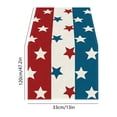 thumbnail image 4 of America Independence Day Patriotism Table Runner 4th of July Party Holiday Tablecloth Decoration 13x72 Inches Red White Blue Star, 4 of 6
