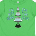 thumbnail image 4 of Inktastic I'm Just Here for the Cake Funny Wedding Boys or Girls Toddler T-Shirt, 4 of 5