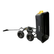 Gorilla Carts 4 Cu. ft. Poly Garden Dump Cart, 600 lbs. Capacity, 35 in. x 22 in. Bed, 10 in. Tires