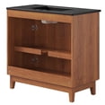 thumbnail image 5 of Modway Miles 36" Wood Bathroom Vanity with Tapered Legs in Black/Walnut, 5 of 11
