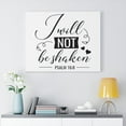 thumbnail image 2 of Scripture Walls Psalm 16:8 I Will Not Bible Verse Canvas Christian Wall Art Ready to Hang Unframed, 2 of 12