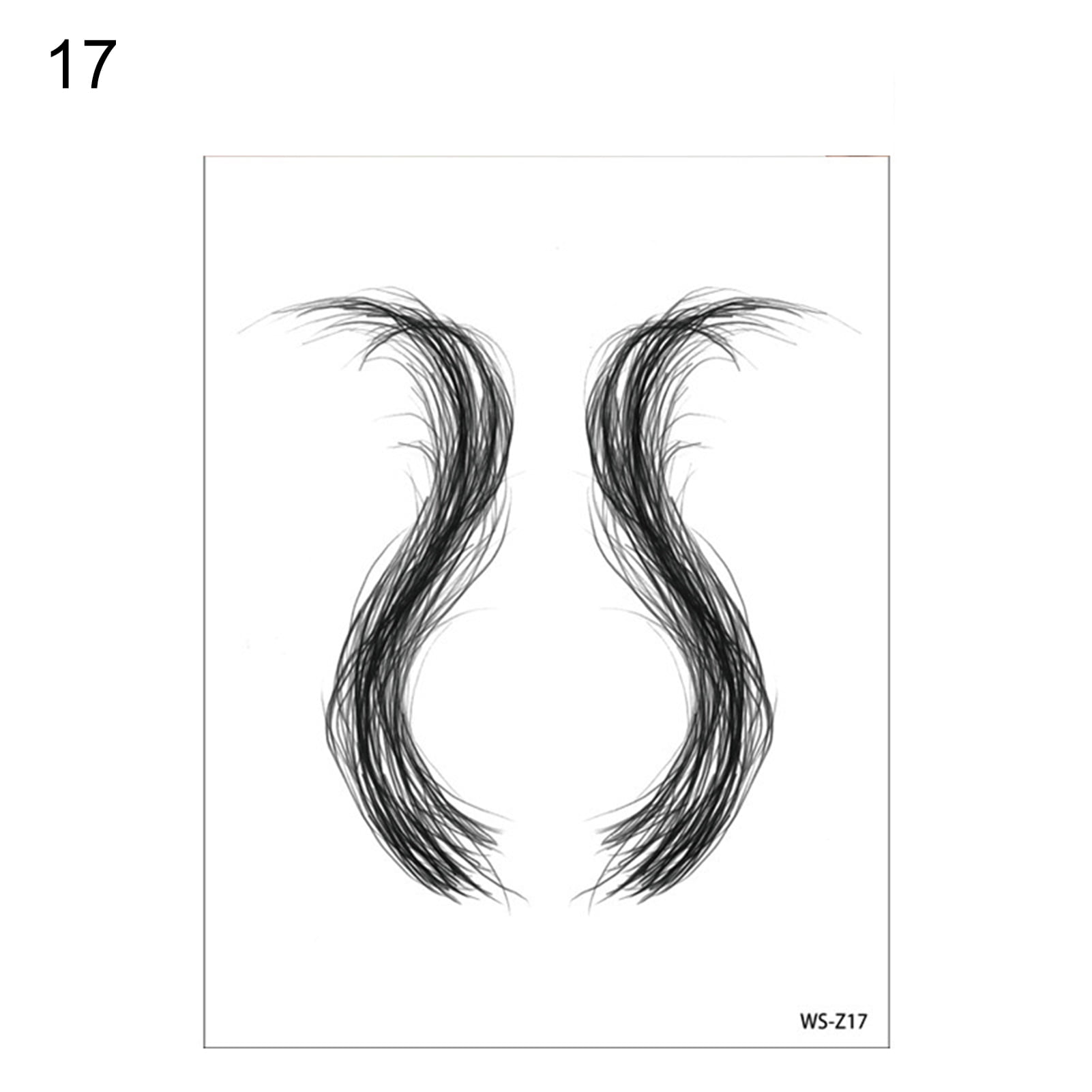 Greenhome Hair Tattoo Sticker Waterproof Curling Ultra Thin Hairline