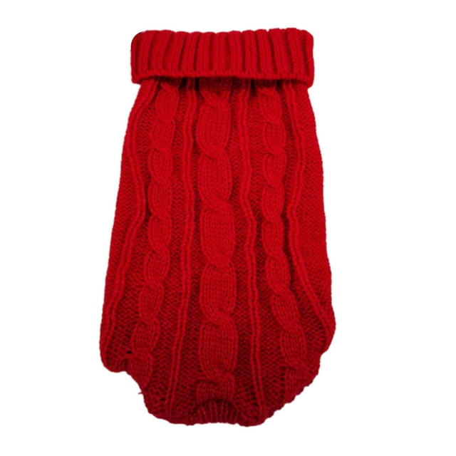 Suéter de punto para perro, ropa de invierno, jersey grueso, para correr, entrenar y caminar. rojo m