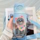 thumbnail image 1 of Copa De Agua Taza de agua con pajita para niños de 660 ml, botella deportiva bonita a prueba de fugas (azul), 1 of 8