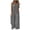 Gray, variant on Women's Casual Loose Overalls Jumpsuits One Piece Sleeveless Rompers Wide Leg Long Pant Rompers with Pockets
