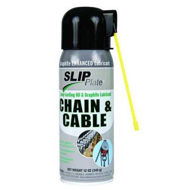 SLIP PLATE CHAINCABLE6CS Chain and Cable Graphite Lubricant, 12 Oz