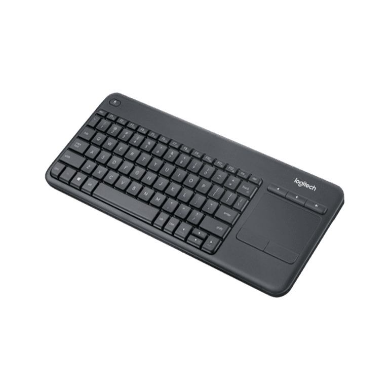 Logitech K400 plus multimedia wireless touch keyboard android smart TV office touchpad Logitech K400 PLUS BLACK Walmart