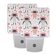 thumbnail image 7 of Cartoon Robot Night Light 2 Pack LED Nightlight Plug into Wall Dusk to Dawn Sensor Soft White, 7 of 7