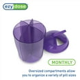 thumbnail image 5 of Ezy Dose Vitamin Organizer, 6 Large Compartments for Monthly, 30-Day Storage, plastic, 5 of 9