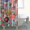 thumbnail image 4 of Pioneer Flower Floral Print Pattern Shower Curtain 72"x84" ,Bathroom Decorative Shower Curtains Set with 12 Hooks,Modern Waterproof Washable Shower Curtain, 4 of 6