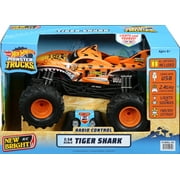 New Bright (1:14) Hot Wheels Tiger Shark Battery Radio Control Monster Trucks, 61460U-4O Child