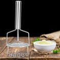 thumbnail image 2 of De Acero inoxidable Durable de Doble Capa Cocina Potato Presser Trituradora Ricer Fruta Maceración Dispositivo, 2 of 8