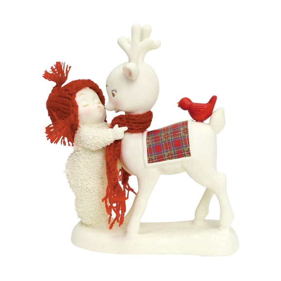 Department 56 Snowbabies Reindeer Kisses Christmas Figurine 5in H