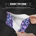 thumbnail image 5 of Lsque White Skull Flower Printed Long Tissue Box Cover Holder, Facial Paper Organizer Dispenser,Triangle with Bottom Belt, PVC Leather Decorative Organizer, 5 of 9