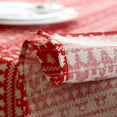 

Table Cloth Cover Christmas Tree Deer Printed Durable Decoration For Party Home Table Cloth Cover Party Home Christmas Tree Deer Printed Decoration Durable 1
