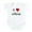 Cloud White, variant on CafePress - I Love Ellen Infant Bodysuit - Baby Light Bodysuit, Size Newborn - 24 Months