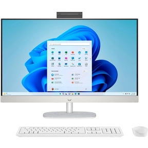 Restored HP 27-cr0306 27" FHD All-In-One Desktop PC Intel Core i5-1334U 8GB RAM 256GB SSD Windows 11 Home, White (Refurbished)