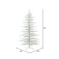 thumbnail image 3 of Vickerman 7.5' Flocked Twig Artificial Christmas Tree, Unlit, 3 of 4