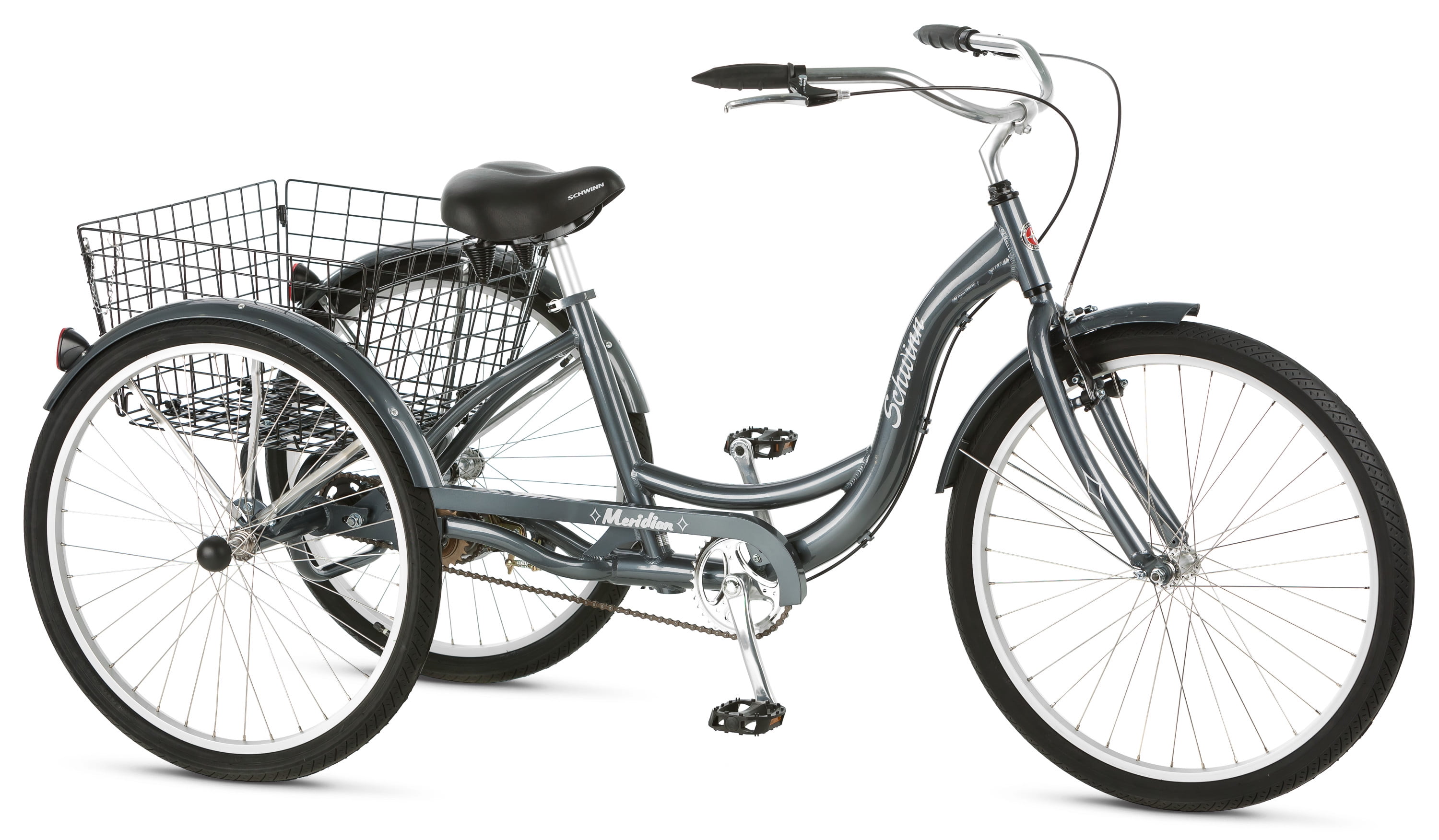 Schwinn Meridian 24" Adult Tricycle Grey for sale online 