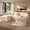 Cream (Off-White), variant on Toject 107.87" Modular Sectional Sofa U Shaped Cloud Couch, Chenille 4 Seat Deep Seat Sofa with 2 Movable Ottomans for Living Room Bedroom Apartment, Gray