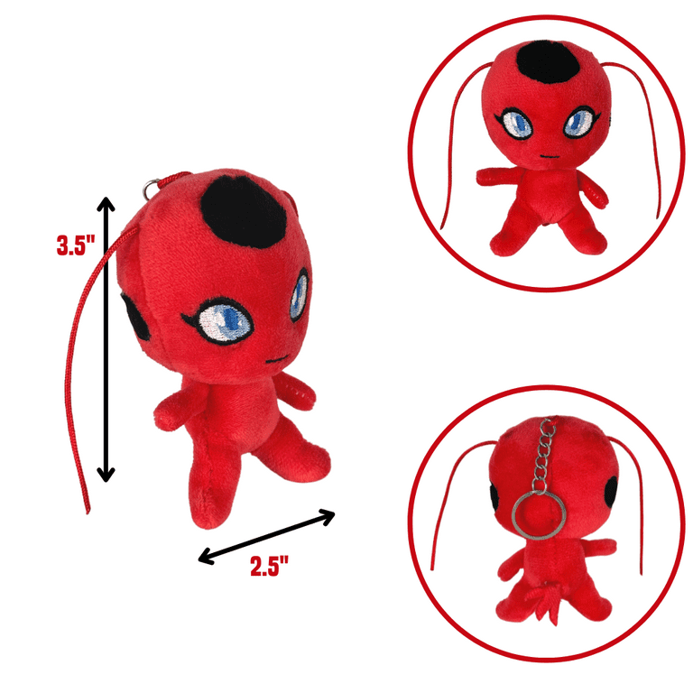 Miraculous Ladybug & Tikki Plush Clip-On Toys Backpack Charm 6 Characters  Collectibles PMI, 1 unit - Kroger