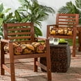 thumbnail image 3 of Greendale Home Fashions Tufted Outdoor 20'' x 20'' Seat Cushion, Set of 2, Timberland Floral, 3 of 10