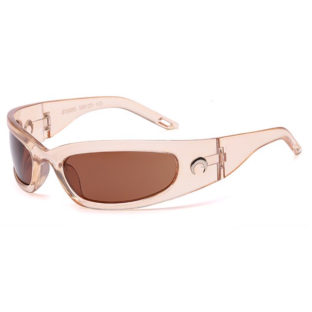 Gafas De Sol Rectangulares De Moda De Luna Estilo Futurista Para Deportes Al Aire Libre