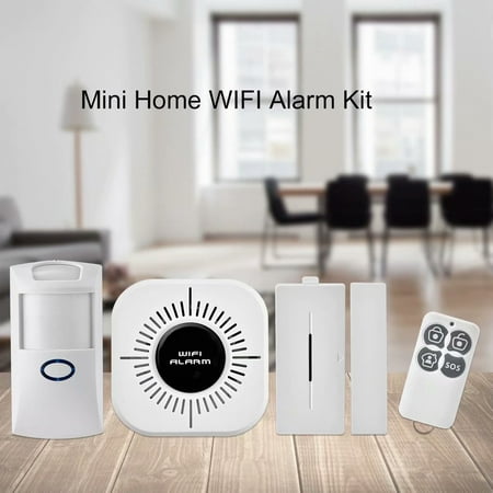 Wireless Security Alarm System Home Wifi Alarm System Phone App Remote Control PIR Door Sensor Burglar Alarm