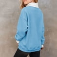 thumbnail image 7 of SGMVNU Girls' Zip Neck Hoodie for Little Girls – Cozy Kids' Casual Sweatshirt with Stand Up Collar Lightweight Winter Layer Sky Blue 7-8 Years, 7 of 7