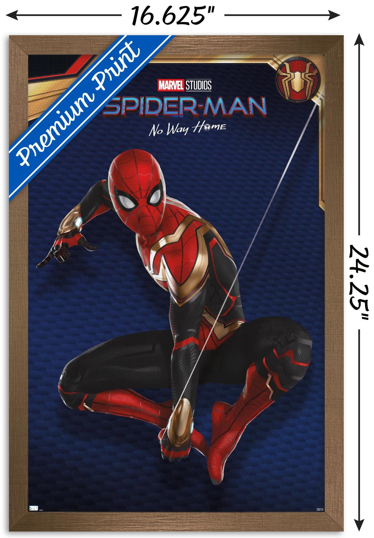 Marvel Spider-Man: No Way Home - Red Costume 16.5" x 24.25" Framed Poster, by Trends International