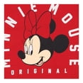 thumbnail image 4 of Disney Women's Minnie Mouse Shirt, Graphic Varsity Athletic Stripe Sleeve T-shirt Red -L, 4 of 7