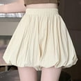 thumbnail image 4 of Hvot&aat Women's Fashion Elastic Waist Covering Body Pumpkin Puffy Casual A-line Shorts, 4 of 4