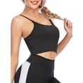 thumbnail image 4 of LELINTA 2 Pack Women's Workout Sports Bras Padded Medium Impact Sexy Back Support Gym Workout Fitness, 4 of 7