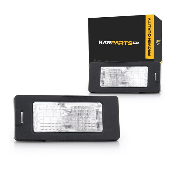 KarParts360 For Volkswagen Passat/Tiguan 2012-2018 License Plate Light Driver And Passenger Side | Pair | CAPA | Replacement For VW2870113, VW2870113C | 5N0943021B