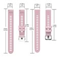 thumbnail image 2 of Cateissary 10 colores correa de reloj de silicona correa de inteligente correa de silicona reemplazo para Garmin/HUAWEI/Samsung 20mm Relojes inteligentes rosado, 2 of 6