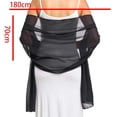 thumbnail image 3 of DJN Shawls For Women Shawls and Wraps for Evening Dresses Sheer Chiffon Women Elegant Soft Silky Wraps Wedding Bridal Scarf Purple One Size, 3 of 4
