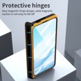 thumbnail image 4 of for Google Pixel Fold Case, Google Pixel Fold PU Leather Case with [Hinge Protection] [Screen Protector] [Built-in Kickstand] Ultra-Thin Shockproof Cover Case for Google Pixel Fold 2023, Yellow, 4 of 7