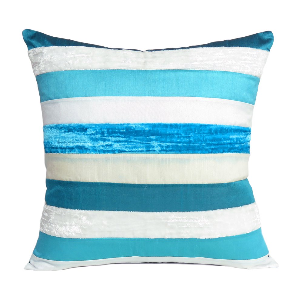 Turquoise Decorative Throw Pillow Cushion Covers for Room Decor Outdoor