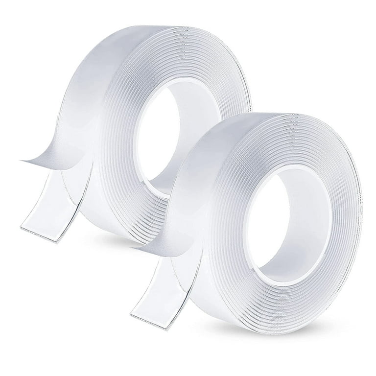 2pcs Nano double-sided tape, multi-purpose transparent poster tape, picture  hanging gel tape - style1 