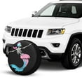 thumbnail image 2 of KAKALAD Skeleton Mermaid 03 Spare Tire Cover Universal Vehicle Accessories Buckle Car Tools 15”in, 2 of 6