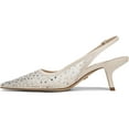 thumbnail image 3 of Sam Edelman Women's Bianka Sling Modern Ivory Mesh Glitz Heels 7.5M, 3 of 5