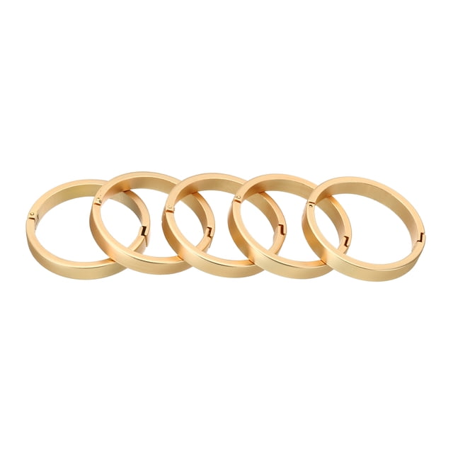Anillos de carpeta de 34mm/1.3pulgadas, 5PCS Anillos de papel Anillos de libro Anillos de carpeta sueltos pequeños para tarjetas de índice Manualidades Aula