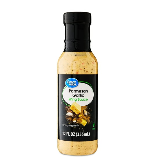 Great Value Parmesan Garlic Wing Sauce, 12 fl oz